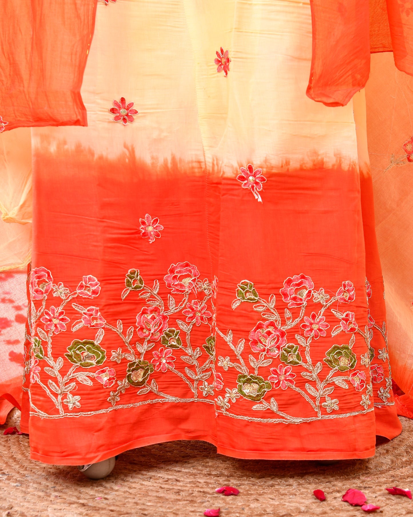 Mustard Modal Silk Rajputi Suit