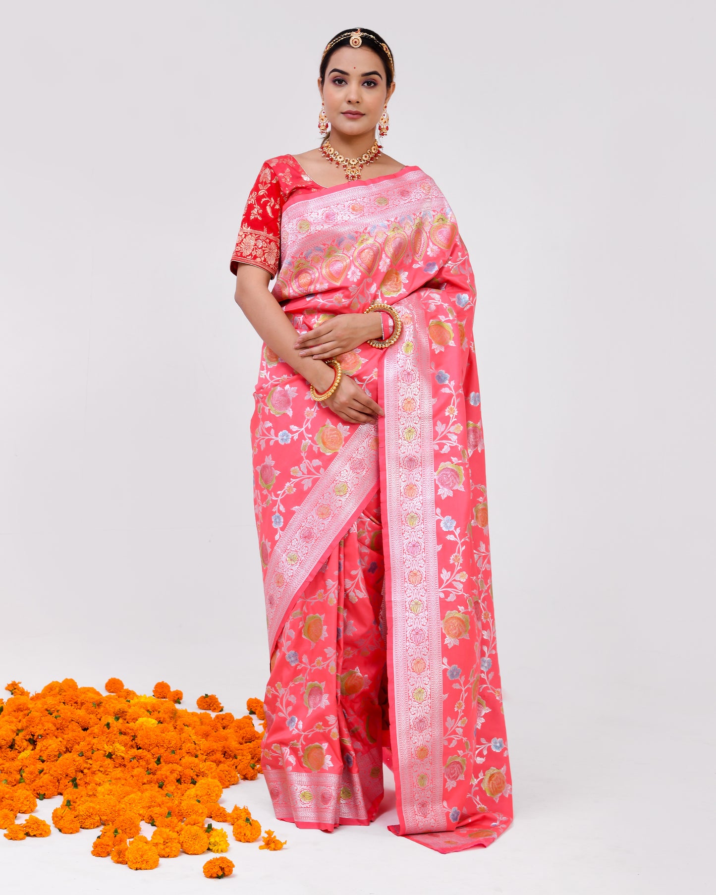GULABARI BANARASI SAREE