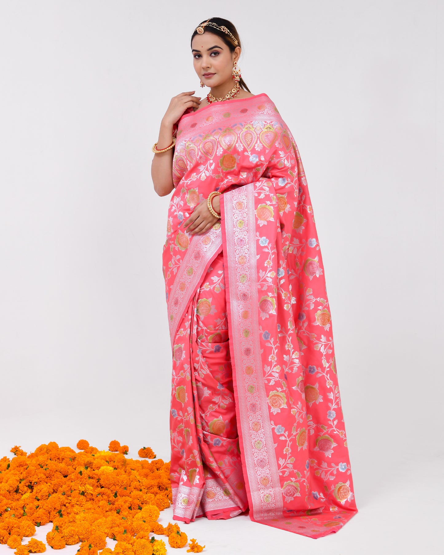 GULABARI BANARASI SAREE