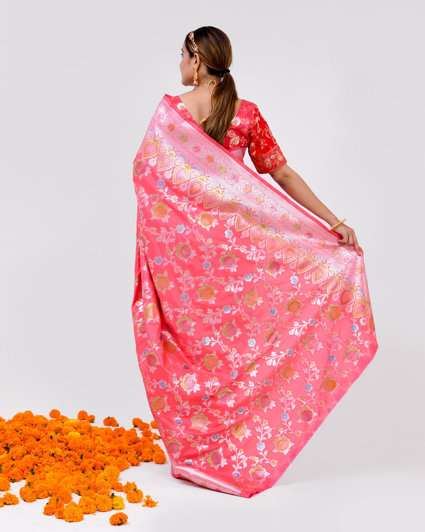 GULABARI BANARASI SAREE