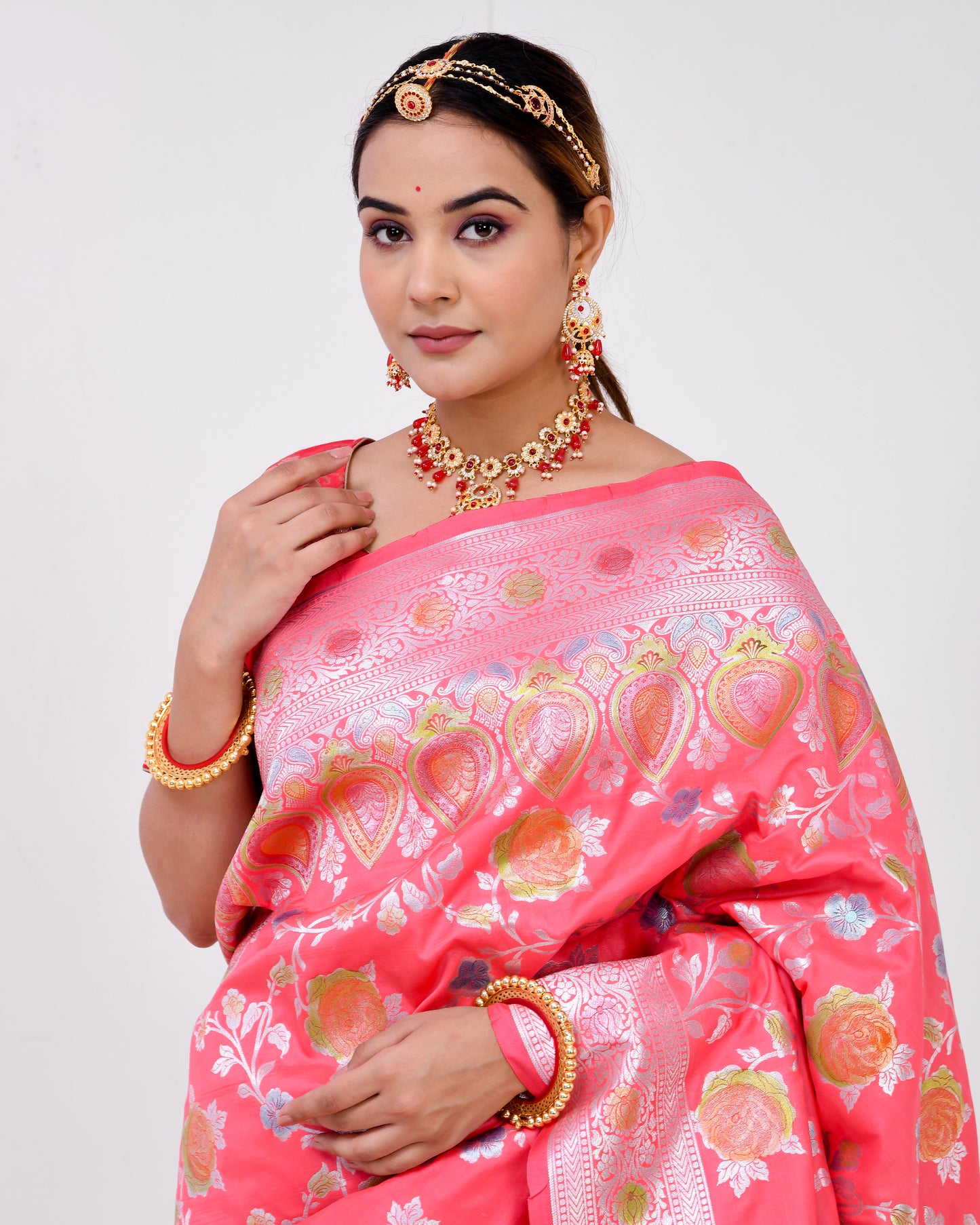 GULABARI BANARASI SAREE