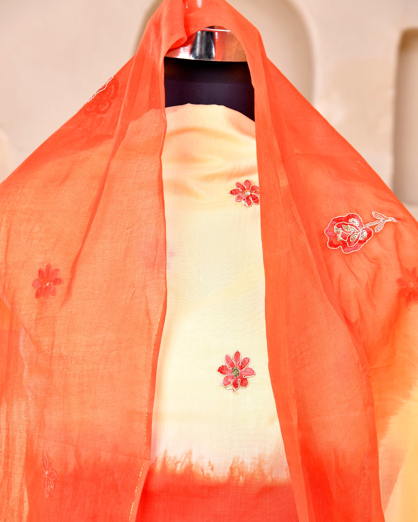 Mustard Modal Silk Rajputi Suit