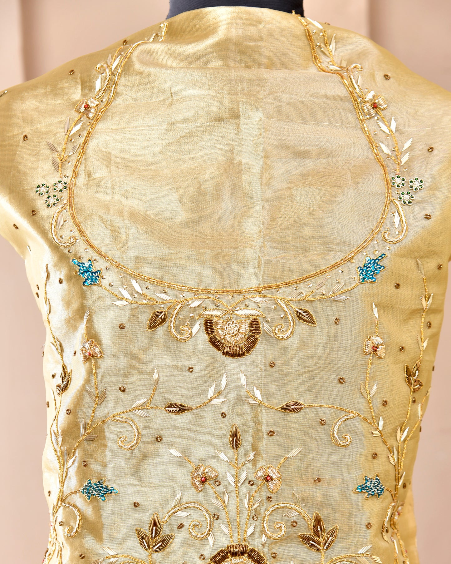 Gold Antique Rajputi Poshak