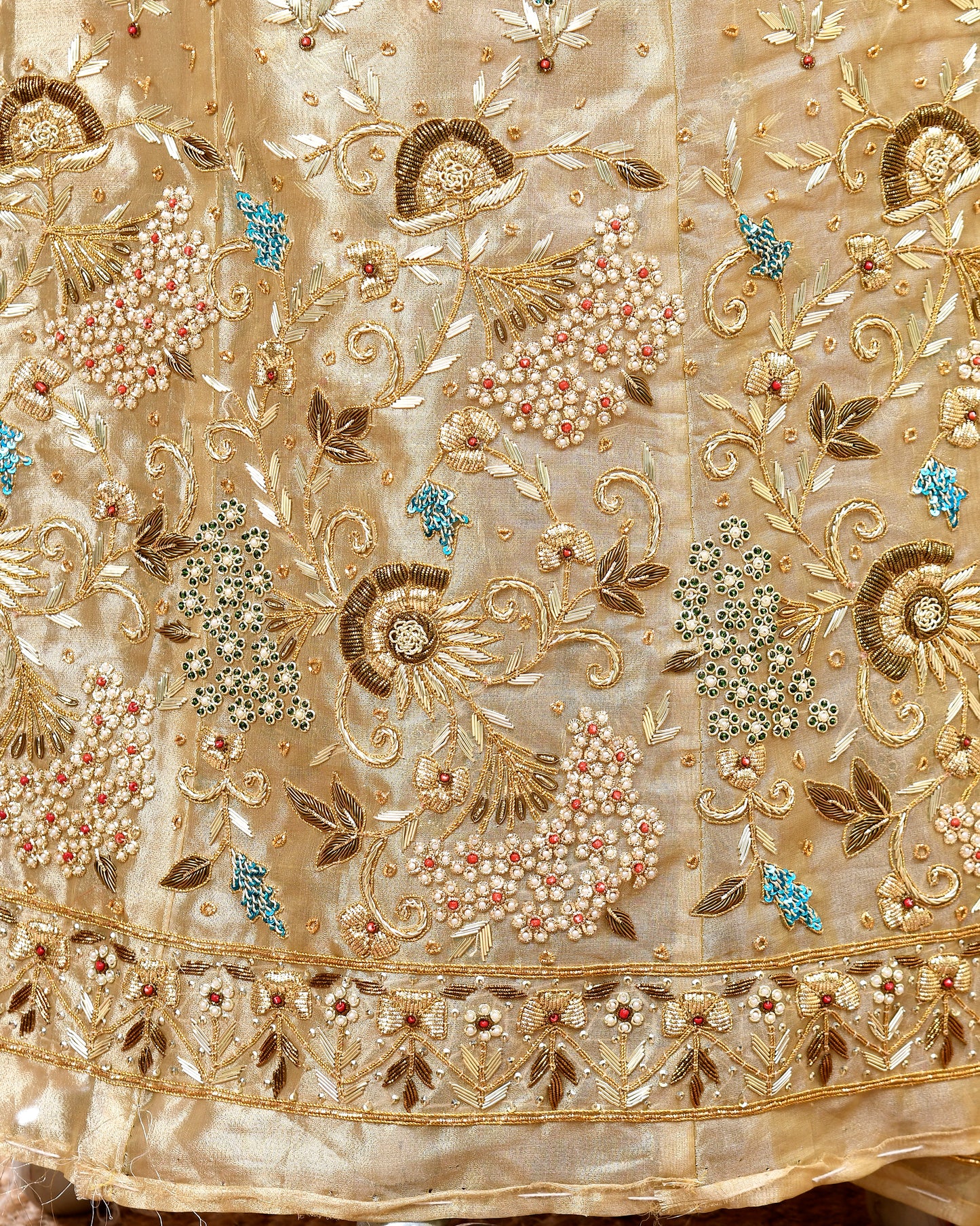 Gold Antique Rajputi Poshak