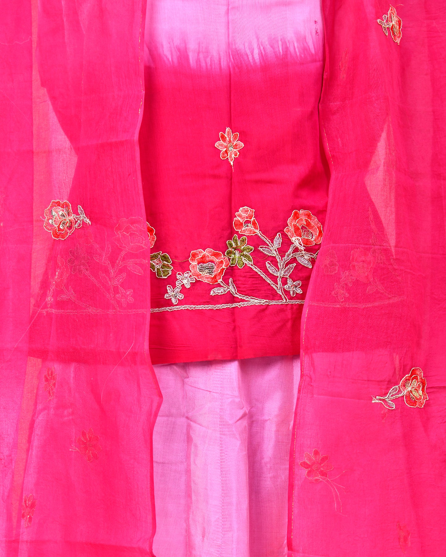 Rani Pink Modal Silk Rajputi Suit