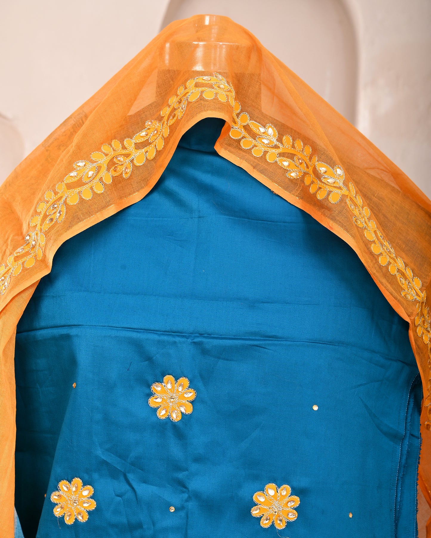 Blue Jam Cotton Rajputi Suit