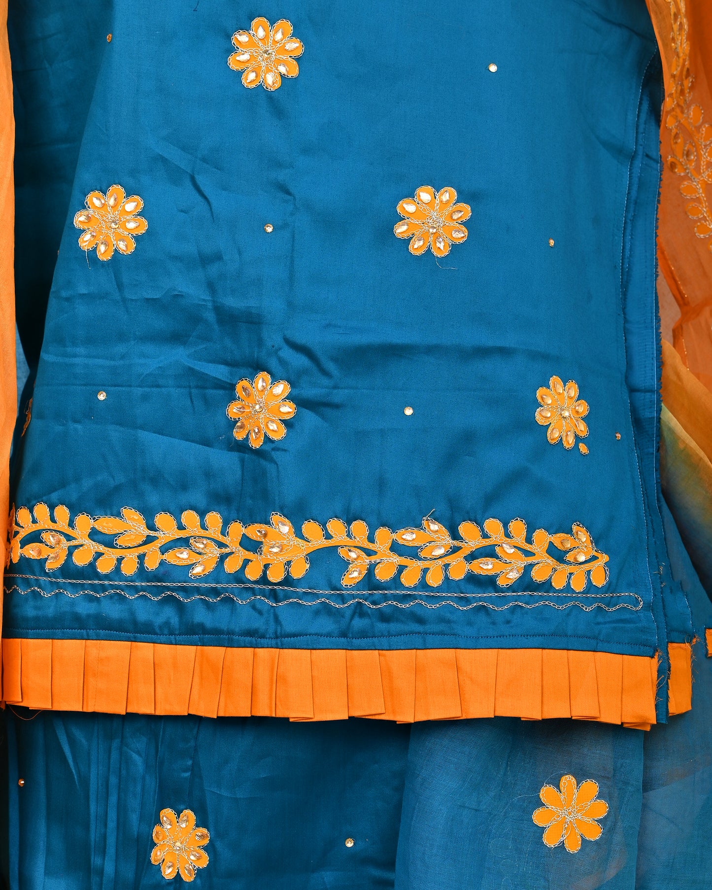 Blue Jam Cotton Rajputi Suit