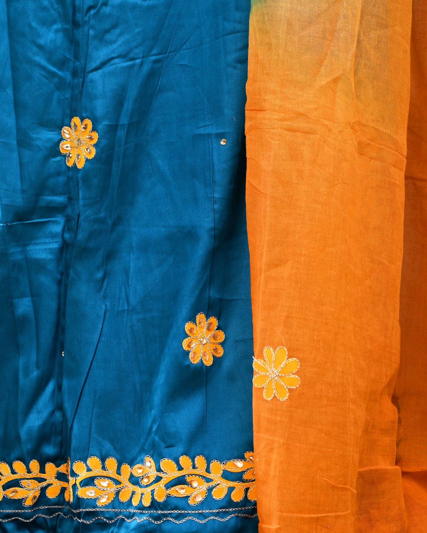 Blue Jam Cotton Rajputi Suit