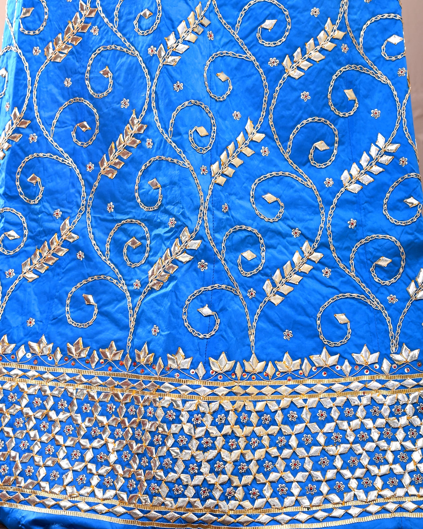 Blue Gota Patti Rajputi Poshak