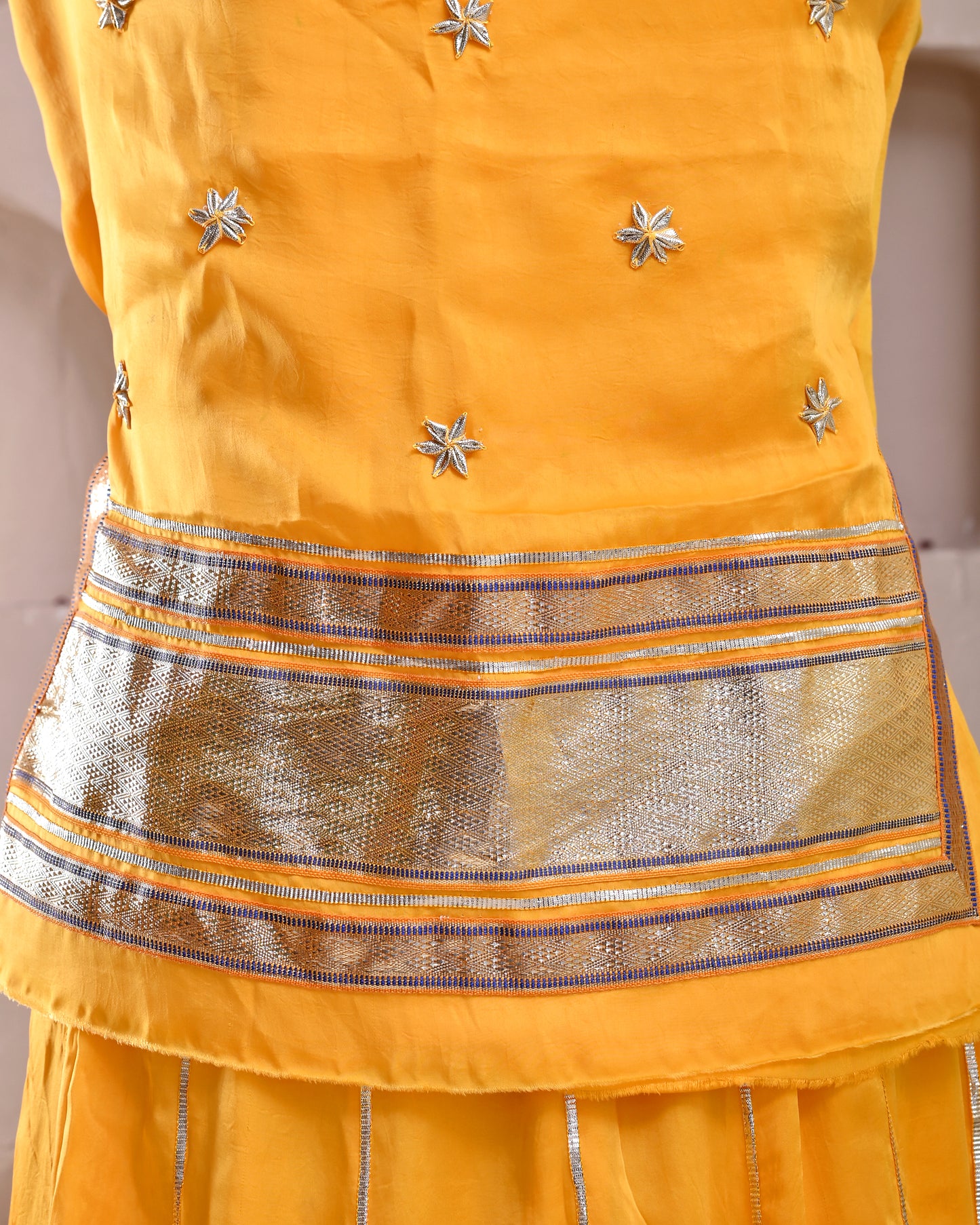 Yellow Laffa Rajputi Poshak