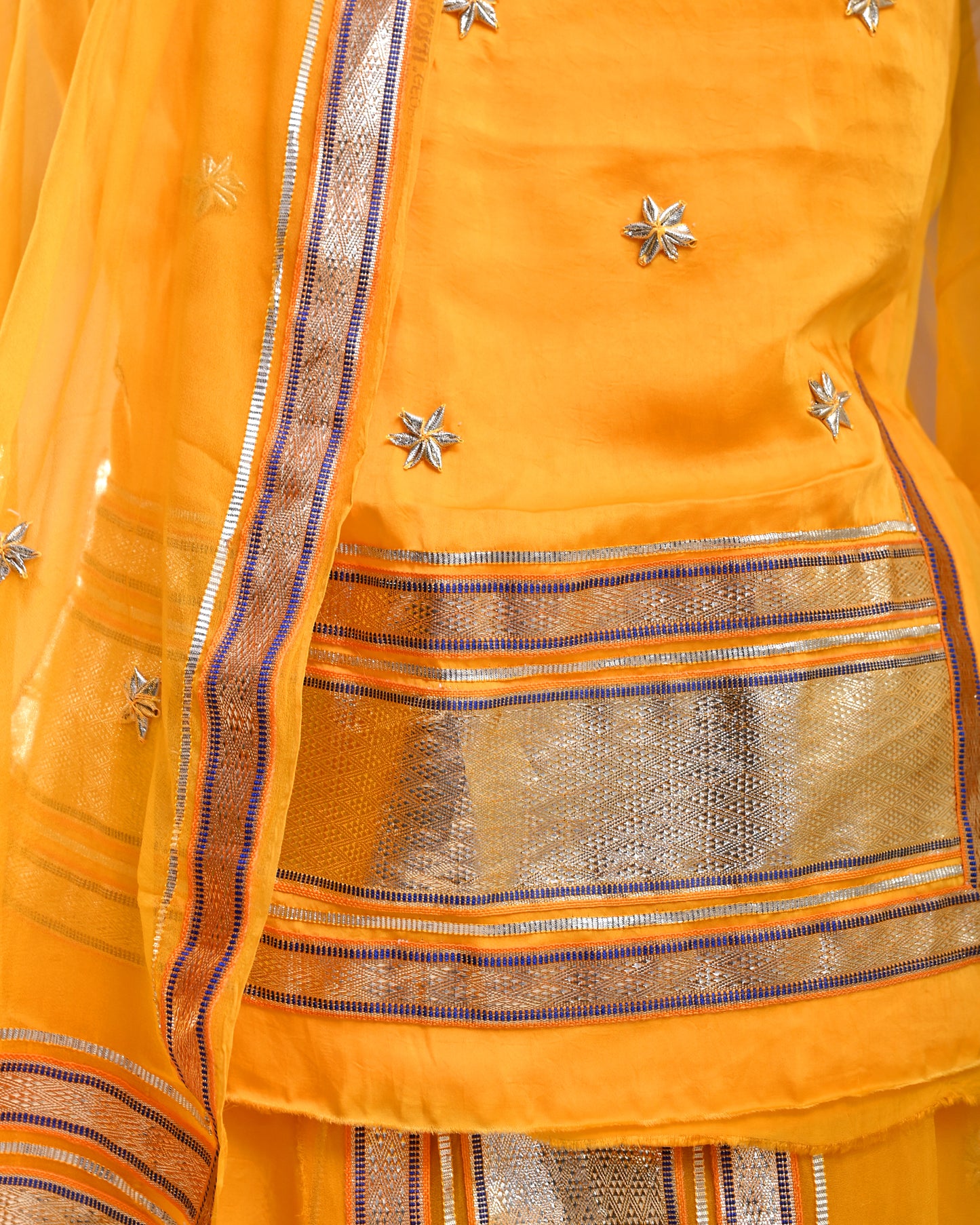 Yellow Laffa Rajputi Poshak